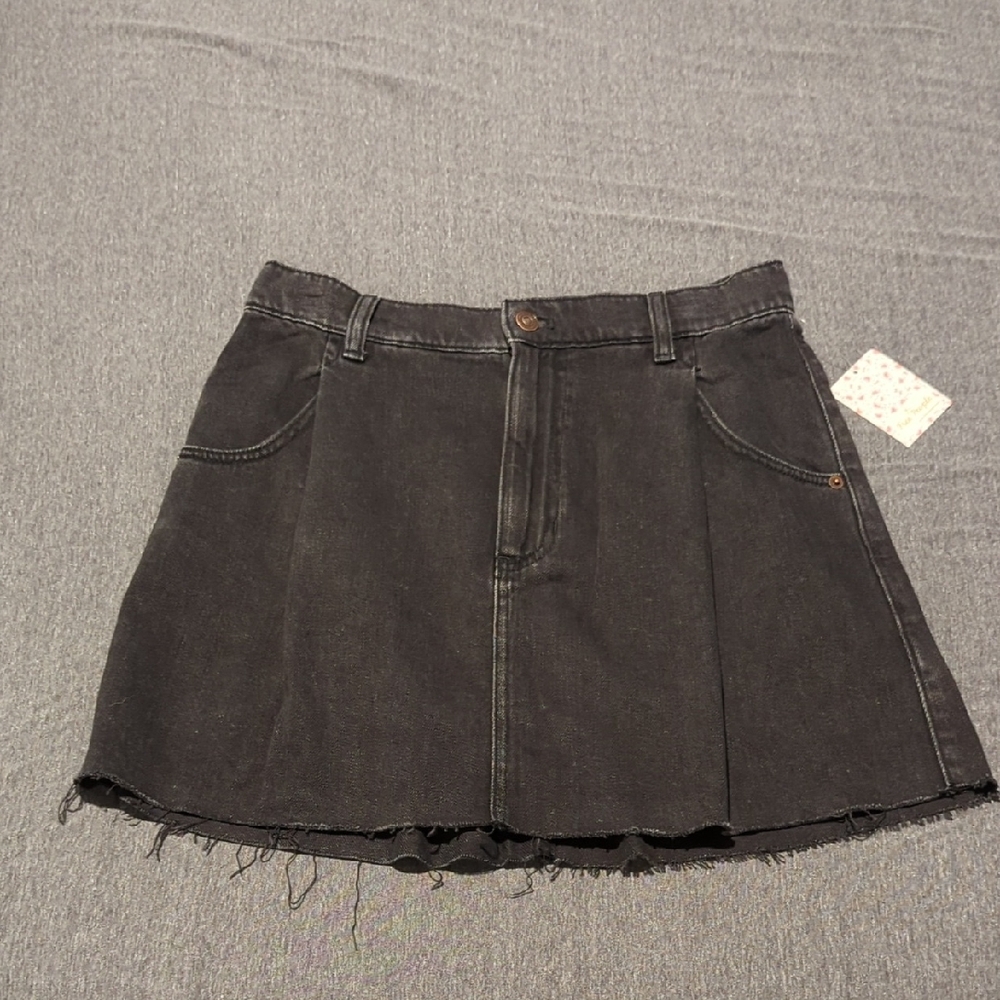 We The Free Charcoal Mini Skirt